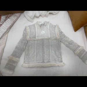 Love Shack Fancy White/Ivory Lace top